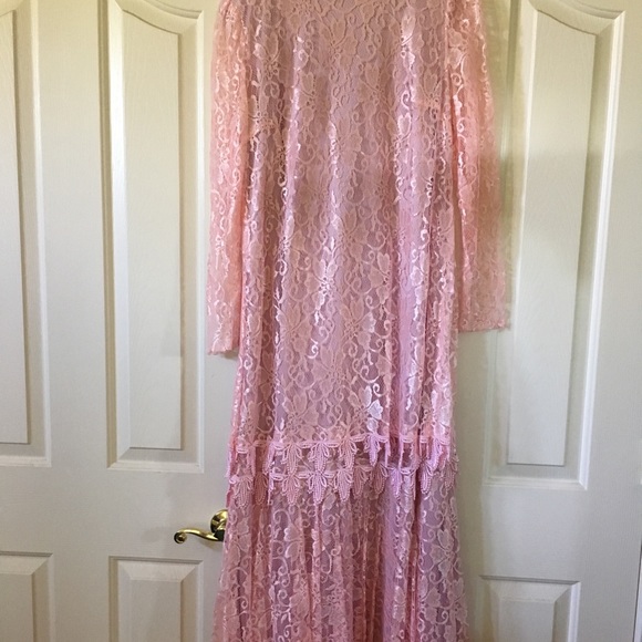 mister jay Dresses & Skirts - Mister Jay Pink formal lace dress. Sexy, feminine, lovely!